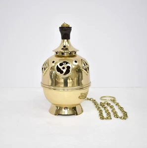 Very Nice Single Chain Brass Church Censer Thurible (#179) + Chalice Co. - Picture 1 of 17