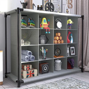 Modern 16 Cube Free Standing Storage Shelf CD Media Storage Rack Display Unit - Picture 1 of 8