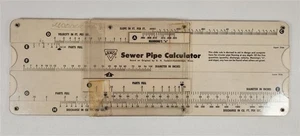 Armco Drainage & Metal Products Sewer Pipe Slide Rule Calculator 1957 PerryGraf - Picture 1 of 6