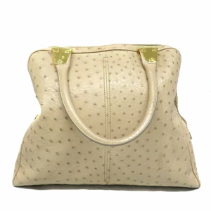 Tom Ford Ostrich Leather Tote Bag Used W35cm H28cm D9cm - Picture 1 of 12