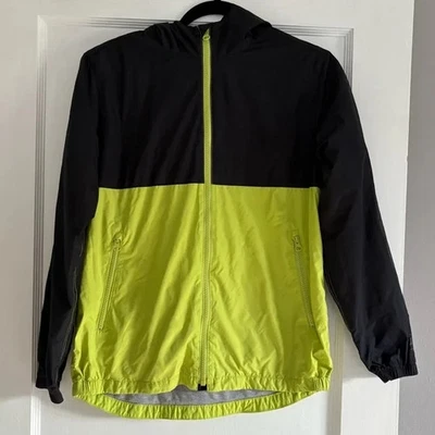 GAP Kids 黑色和绿色球衣衬里风衣,尺寸 XXL — 第 1/4 张图片