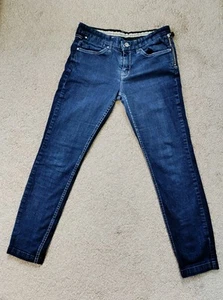 Karen Millen Blue Denim Jeans, Straight Leg, Elastane, Size 10 Pre-owned - Picture 1 of 8