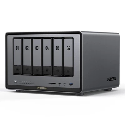 UGREEN NASync DXP6800 Pro 6-Bay NAS 0/6 SATA + 0/2 M.2 SSD, 2x 10GbE, 8GB RAM