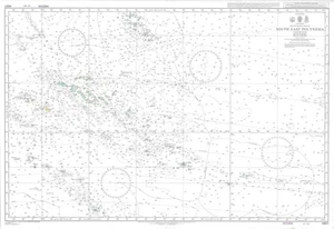 Admiralität 4607 Südostpolynesien Südpazifik Karte Karte Seepapier - Bild 1 von 6