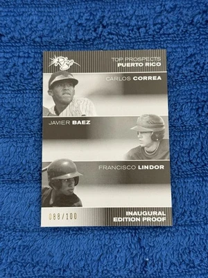 Rize Top Prospects 2012 Francisco Lindor Carlos Correa Baez #cc-jb-fl/100 Foto 1 de 2