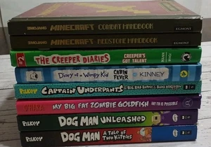 Lot of 10 Dog Man/ Captain Underpants Books by Dav Pilkey Hardcover Book Set - Picture 1 of 10