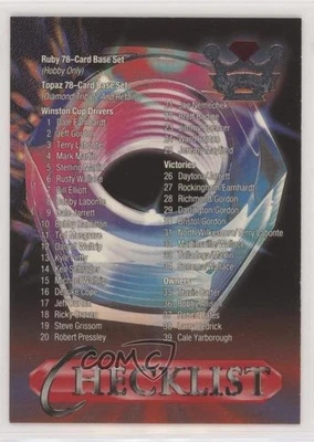 1996 Crown Jewels Elite Ruby Checklist #77 - Image 1 of 2