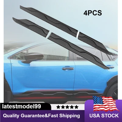 Cubierta moldeada de carrocería 4 piezas moldura lateral puerta negra para Subaru Crosstrek 2024-2025 Foto 1 de 4