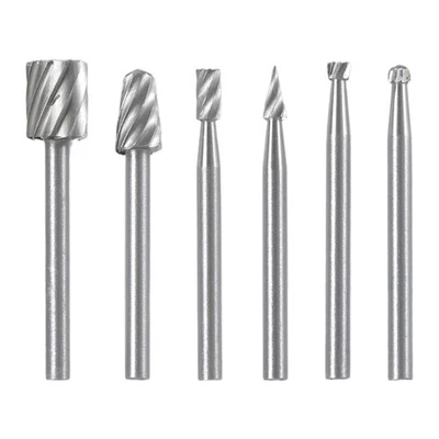 6pcs HSS Routing Router Grinding Bits Burr For Rotary Tool for Mini New - Image 1 of 4