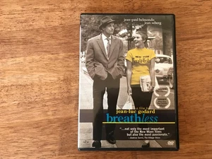 Breathless (DVD, 1960) Jean-Luc Godard Jean Seberg OOP Wellspring 2005 Französisch - Bild 1 von 3