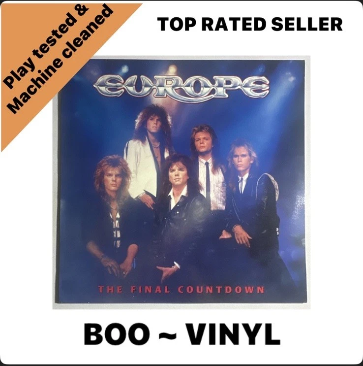 Europe The Final Countdown Lyric Sheet LP Album Vinyl Record EPC 26808 EX/EX - Image 1 of 4