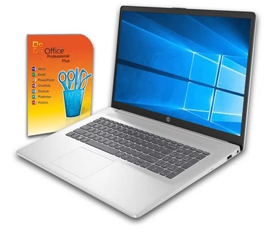 B-Ware ~HP 17" ~ AMD Ryzen 5~ 8GB RAM ~ 512GB SSD ~ Win11~ Office 2021 ~ silber - Bild 1 von 4