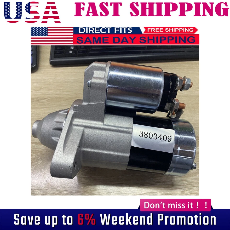 17841 Starter 2003 2004 2005 2006 2007 08 para Toyota Corolla 04-08 Matrix 1,8 L Foto 1 de 4