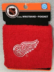 Detroit Red Wings NHL Hockey Team Logo Stoff Schweiß Armband Neu NOS 2010er - Bild 1 von 3
