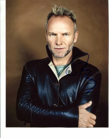 STING - THE POLICE - with COA - SIGNED AUTOGRAPH 2646 Cover