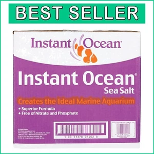 Fast-Dissolving Sea Salt for Marine Fish Tanks - 62 lbs., Optimized pH Balance - Picture 1 of 7