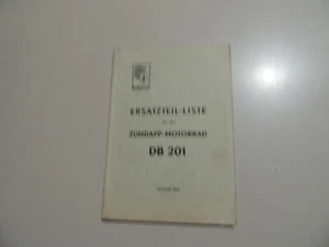 Lista ricambi catalogo ZÜNDAPP 201 edizione 01.1951 - Foto 1 di 6