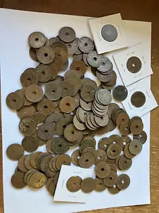 150 antike Niederlande Niederländisch Ostindien Münzen: 1857, 1858, 1929, 1936, - Bild 1 von 11