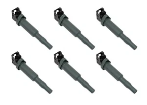 Set of 6 Ignition Coil with Spark Plug Connector (OEM) BOSCH 0221504465 for BMW - Picture 1 of 1