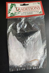 Traditions Craft Himmlische Engel weiße Federflügel mit Irrid Mica 3" Basteln - Bild 1 von 2