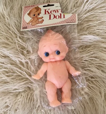 NOS Vintage Kewtie Brand 8” Kewpie Style Rubber Doll - Image 1 of 2