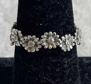 Anello Corona Corona Fiore Margherita Gioielli Pandora Gioielli Argento Sterling 925 8 - Foto 1 di 8