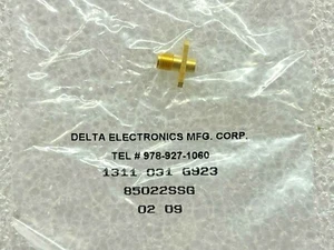 85022SSG, 1311-031-G923, DELTA, RF COAXIAL PANEL MOUNT CONNECTOR - Picture 1 of 2