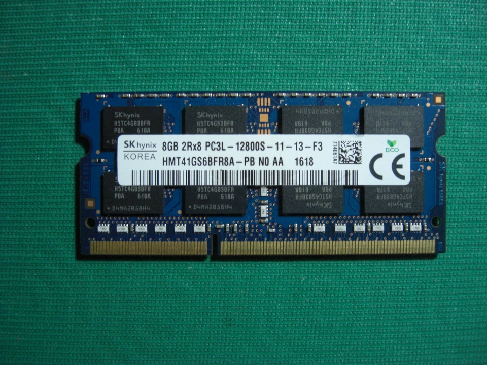 MODULO RAM HYNIX da 8 GB DDR3  1Rx8 PC3L 12800S 11-13-F3 1618 SPED.GRATIS - Immagine 1 di 1