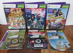 Bundle of Kinect Games - Xbox 360 - Adventures/Dance Central/Joy Ride - Working
