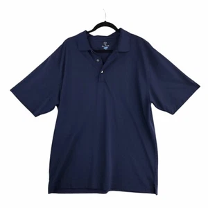 Pro Tour Polo Mens XL Navy Blue Golf Cool Play Short Sleeve Shirt Sports EUC - Picture 1 of 5
