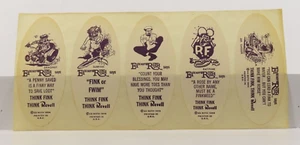 Revell Ed Big Daddy Roth Rat Fink Vintage 5 Sticker Promo Bogen Super Rarität 6371 - Bild 1 von 2