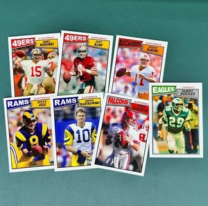 Custom new 1987 Football Card set unseen photos Rams 49ers Eagles Bucs - Bild 1 von 2