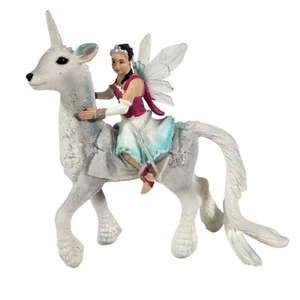 Schleich Yamuna Einhorn Fee Figur Spielfigur weiß Glitzer Fantasy Pferd - Bild 1 von 9