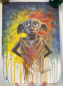 Geek Gear Zauberei Harry Potter Dobby Hauselfe Aquarell Druck Poster NEU - Bild 1 von 1