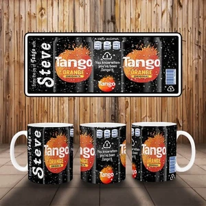 Tazas de cerámica personalizadas inspiradas en el diseño Tango Orange - Imagen 1 de 1