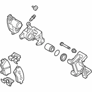 582103X300 Genuine BRAKE ASSY-RR WHEEL,LH For Hyundai Elantra, i35 11-15 / DHL - Picture 1 of 1