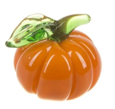 Ganz Mini Miniature Glass "Pumpkin Seeds of Thought" Figurine +Card 3/4" x 3/4"