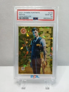 2021 Fortnite Series 3 Cracked Ice Midas Legendary #218 PSA 10 - Bild 1 von 2