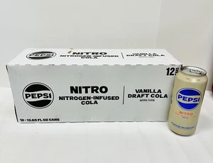 Pepsi Nitro NITROGEN INFUSED Draft Cola Limited Edition 12 pack 13.65OZ 2/25 - Picture 1 of 7