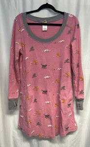 munki munki womens pajamas medium Cat Theme Nightgown With Pockets - Picture 1 of 3