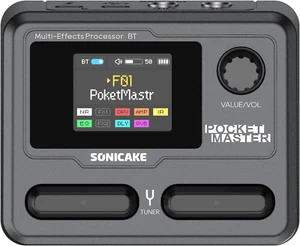 SONICAKE EFFECTS GUITAR PEDALS Pocket Master 100+ Guitar/Bass/Acoustic Effects - Picture 1 of 16
