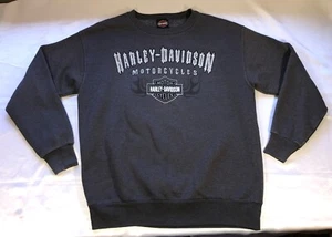 Harley Davidson Motorcycles Amador Sweater Pullover Sweat Shirt Gray Mens Sz M - Picture 1 of 9