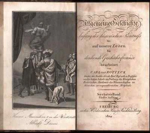 1824 Allgemeine Geschichte Vol 6 Von Rotteck German World History - Bild 1 von 5