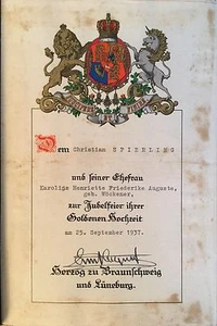 Original Geschenkbibel HERZOG ZU BRAUNSCHWEIG UND LÜNEBURG, 1937, signiert! - Picture 1 of 6