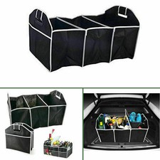 2-in-1 Car Boot Organiser Heavy Duty Collapsible Foldable Shopping Tidy Storage