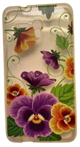 SW Superior Floral Funda para Alcatel One Touch Fierce XL, Lila/Amarillo / Claro - Imagen 1 de 5
