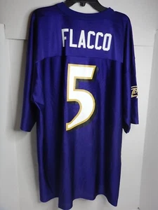 Baltimore Ravens Jersey Joe Flacco #5 NFL Apparel Mens XL Purple 100% Polyester - Picture 1 of 4