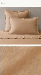 Restoration Hardware ITALIAN HERITAGE WASHED LINEN KING LOUNGER SHAM 42X30 $180 - Picture 1 of 5