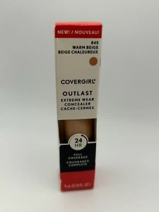 Covergirl-Outlast-Extreme Wear Concealer- 845 WARM BEIGE-0.30 FL. OZ.-NEW/BOXED! - Picture 1 of 3