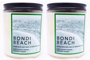 2 x 7 oz. Bath Body Works BONDI BEACH 1-Docht Medium Einmachglas Duftkerze - Bild 1 von 2